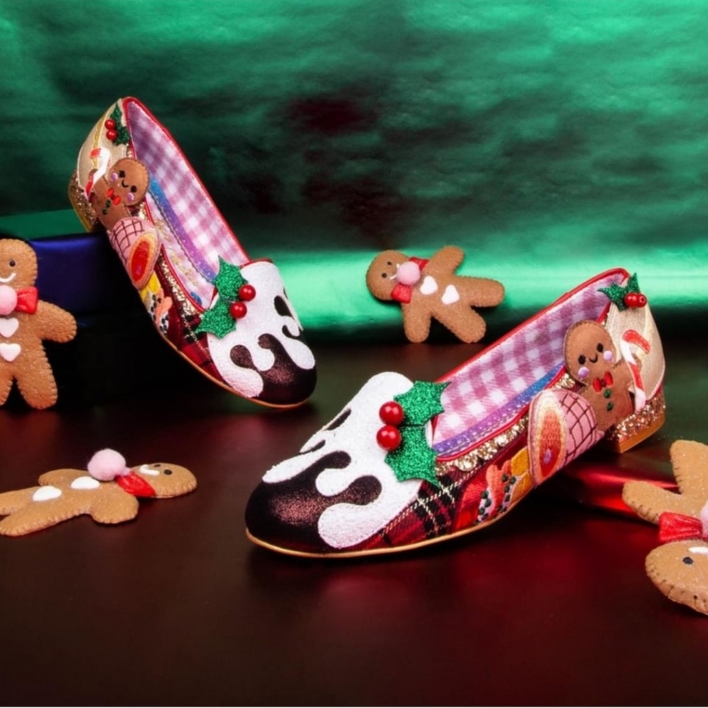 Irregular Choice Xmas Lunch Flats